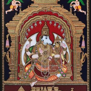 lakshmi hayagreevar tanjore painting