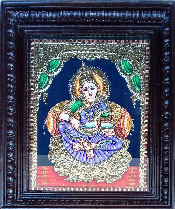 Goddess Annapoorani Tanjore Painting
