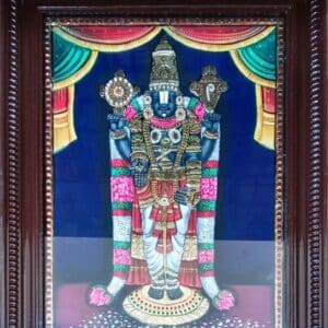 lord Balaji With A_D Stones tanjore painting