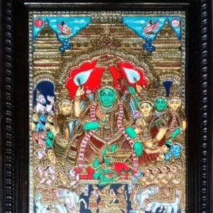 Sri Ramar Pattabishegam Tanjore painting