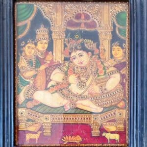 Sri Krishna Darbar Tanjore Painting