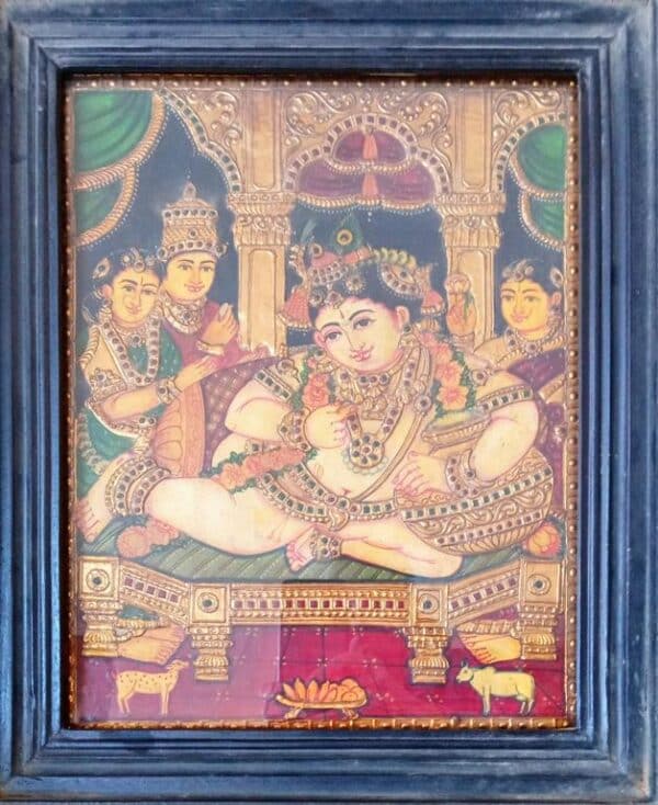 Sri Krishna Darbar Tanjore Painting